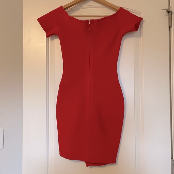 NEW RED BANDAGE DRESS - Picture 2 of 3